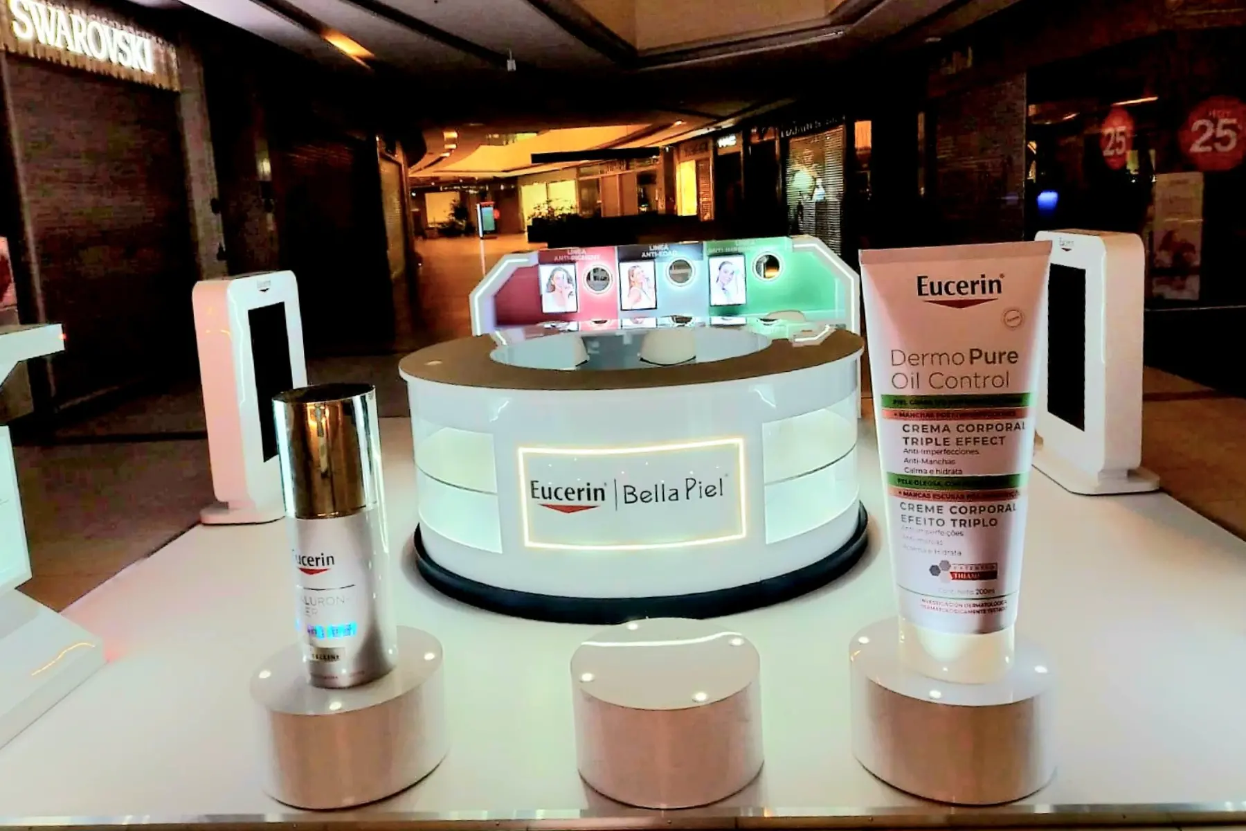 stands personalizados - eucerin